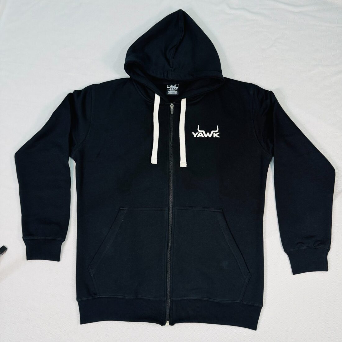 Men's black zipper hoodie