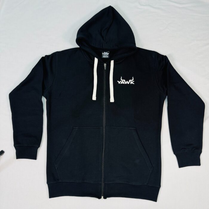 Men's black zipper hoodie