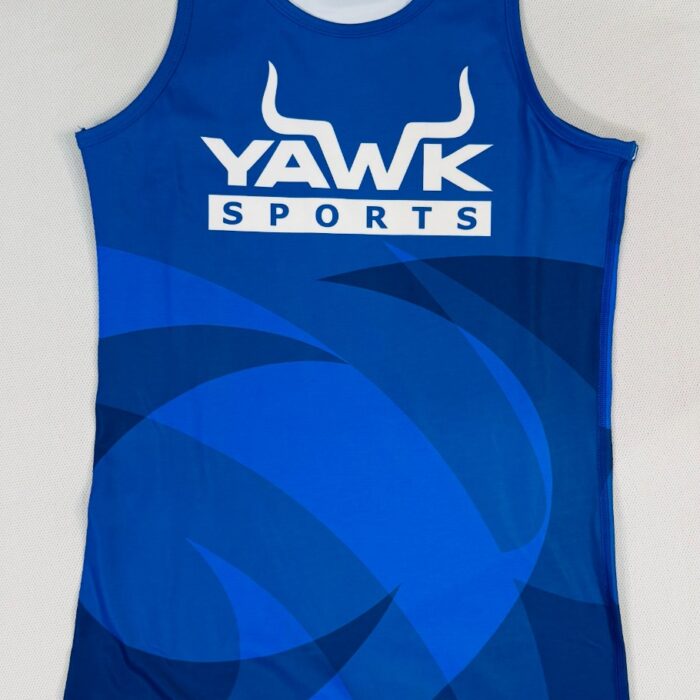 Men's blue weight lifting suit
