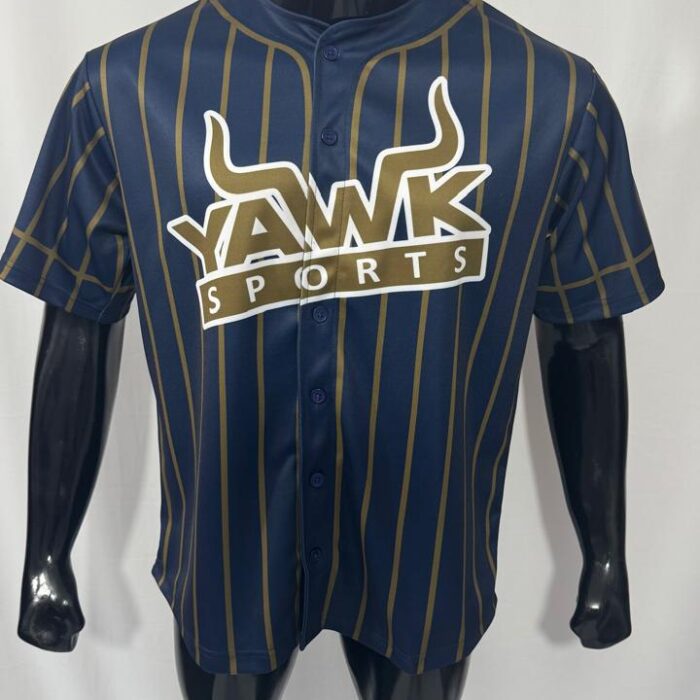 Navy blue baseball jersey for men