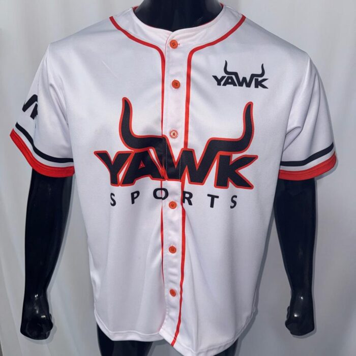 White baseball jersey for men